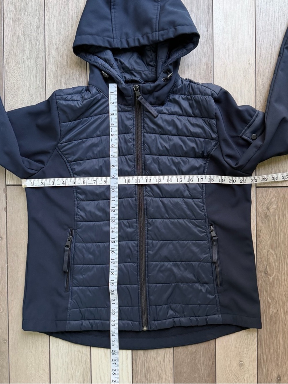 Lauren Ralph Lauren Soft Shell With Quilting Navy Jacket - Picture 2 of 8